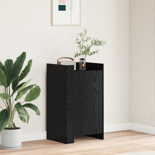VidaXL Sideboard Crni hrast 45x35x75 cm Konstruirano drvo Slike