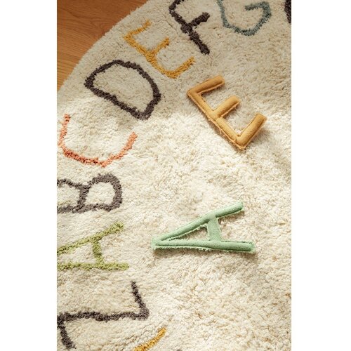 Lorena Canals Krem pamučan dječji tepih za igru &amp;oslash;120 cm ABC Color and Letters &amp;ndash; Slike