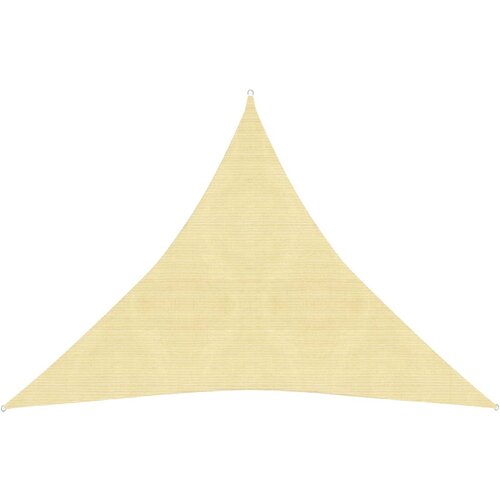 VidaXL Senčno jadro 160 g/m&amp;sup2; bež 3x3x3 m HDPE Slike