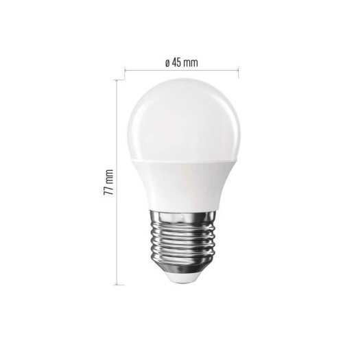 Emos zq6e21 Led sijalica classic mini globe 4,2w(40w) e27 ww ( 3532 ) Slike