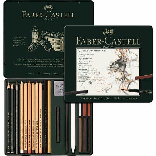 Faber-Castell Pitt Monochrome set - 21 komada - metalna kutija (Faber Castel - SET) Cijene