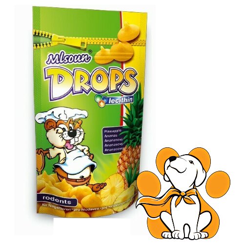 Dafiko drops pineapple 75g, poslastice za glodare sa ukusom ananasa Slike
