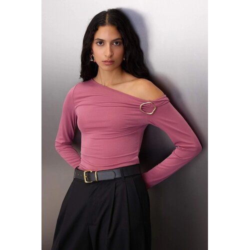 TRENDYOLMILLA ženska bluza Twoaw26Bz00075, Dried Rose-Pink Cene