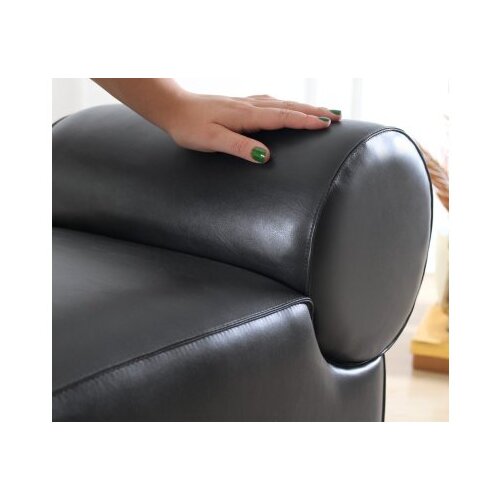 Atelier Del Sofa Rohin Deri Puf - Black Black Pouffe Slike