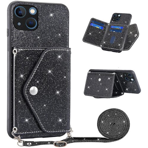 INORCO Ovitek iz PU usnja + TPU za iPhone 13 mini 5,4 inčni trikotni ovitek za telefon s stojalom za kartice, (22033690) Cene