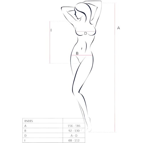Passion Bodystocking BS035 rdeč Slike