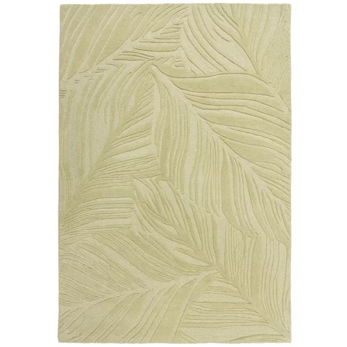 Flair Rugs Zeleni vuneni tepih 200x290 cm Lino Leaf -