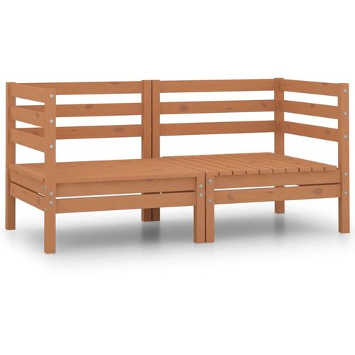  Kutne vrtne sofe 2 kom smeđa boja meda od masivne borovine Cijene