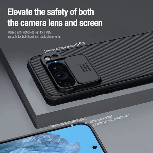 Nillkin CamShield Pro etui za Google Pixel 9 Pro XL - črn Slike