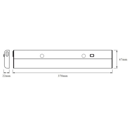 Osram Linear LED svetilka pod omarico LED - plo&scaron;čata (6 W, Dolžina: 370 mm, Topla bela) Cene
