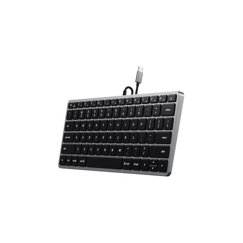 Satechi Žična tipkovnica Slim W1 USB-C BACKLIT, ZDA, vesoljsko siva Slike