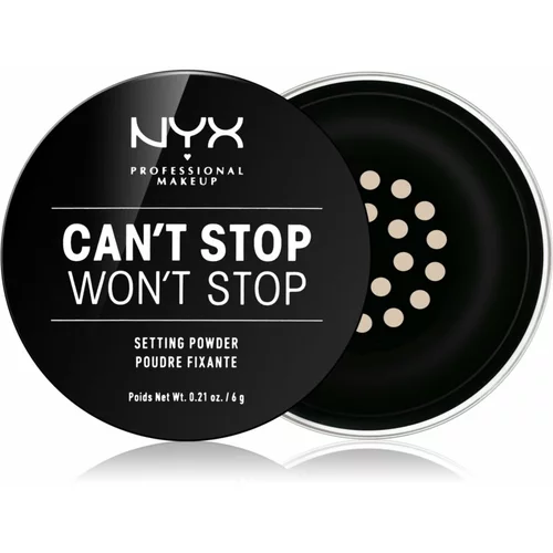 NYX Professional Makeup Can't Stop Won't Stop puder v prahu odtenek 01 Light 6 g