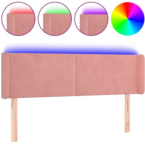  LED uzglavlje ružičasto 147x16x78/88 cm bar&amp;scaron;unasto Slike