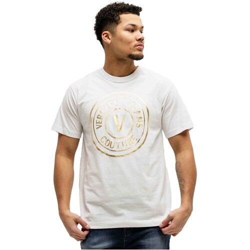Versace Majice s kratkimi rokavi 78GAHT01 CJ00T Bela Cene
