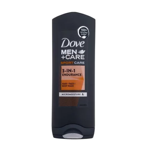 Dove Men + Care Sport Care Endurance hidratantni gel za tuširanje za tijelo, lice i kosu nakon sportskih aktivnosti 250 ml za moške