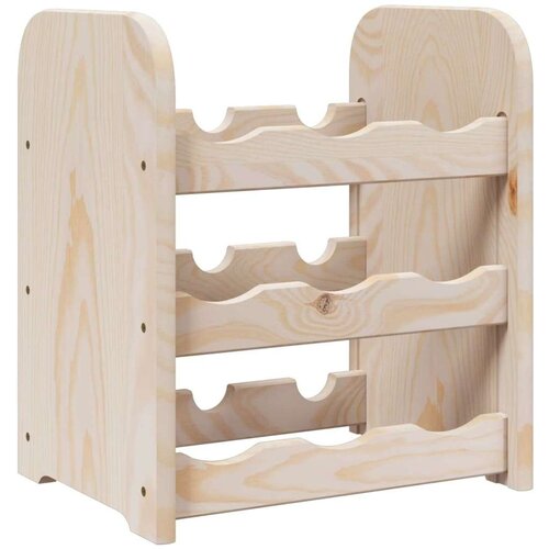 vidaXL Stalak za vino 33 x 25 x 37 cm od masivne borovine Cene