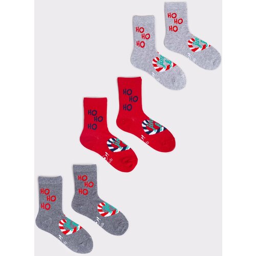 Yoclub kids's christmas socks 3-Pack SKA-X046U-AA00 Cene