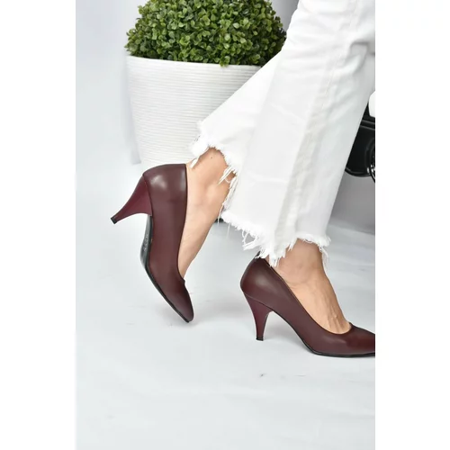 Fox Shoes Claret Red Women's Heeled Shoes