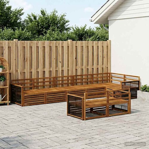 Set vanjskih sofa 8 kom. Prirodna Cene