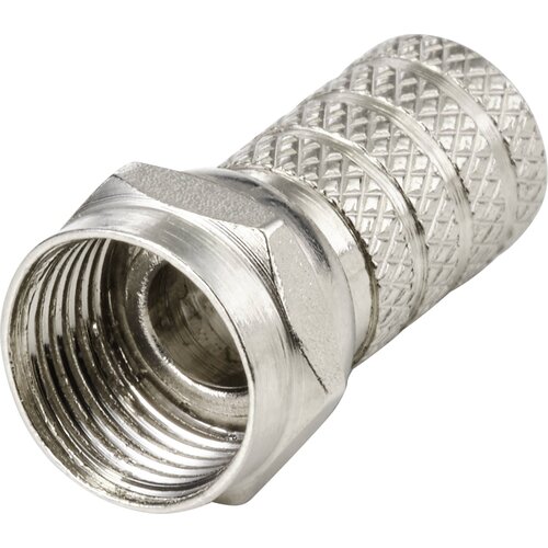 TRU COMPONENTS TC-9556788 F-konektor Priključki: F-vtič Premer kabla: 6 mm 1 kos, (20434802) Slike