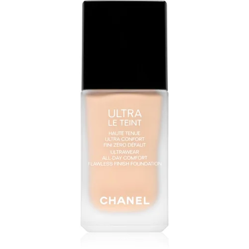 Chanel Ultra Le Teint Flawless Finish Foundation dugotrajni matirajući puder za ujednačavanje tena lica nijansa BR12 30 ml