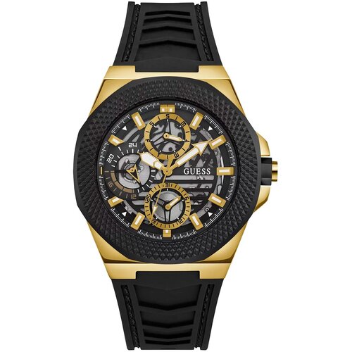 Guess Ročna ura Front-Runner GW0577G2 BLACK/GOLD Slike