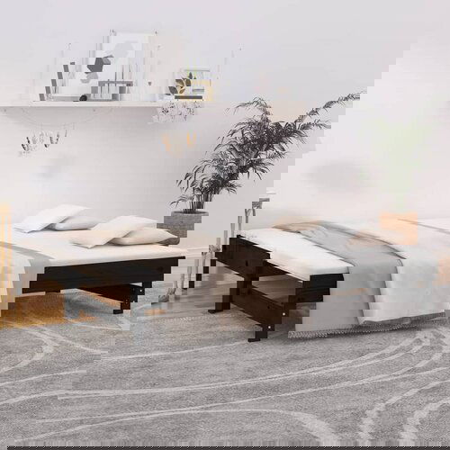 vidaXL Dnevni ležaj na izvlačenje crni 2x(90x190) cm masivna borovina Cijene