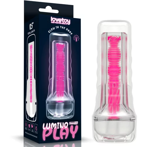 Lovetoy Lumino Play Masturbator 8.5" Pink Glow