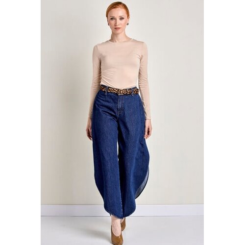 Legendww zenske wide leg farmerke sa zaobljenim nogavicama - model 271 Cene