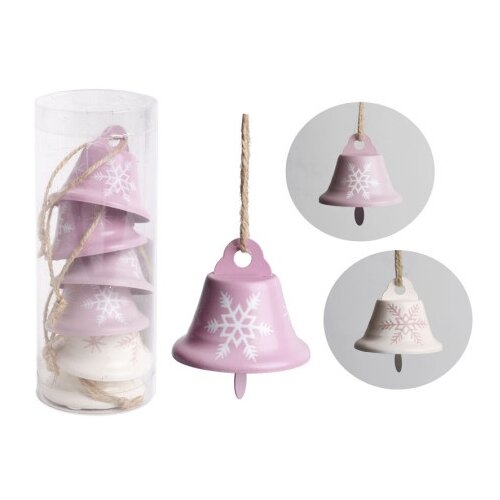 Viter novogodišnji zvončići pastel roze 1/6 ( 060670 ) Cene
