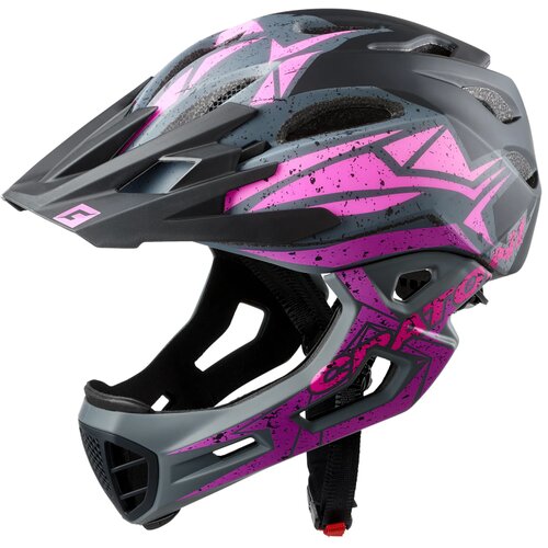 Cratoni kolesarska čelada C-Maniac Pro, 54-58 cm, črna/roza/vijolična mat Cene