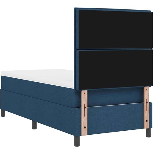 Box spring krevet s madracem Plava 90 x 190 cm tkanina Slike