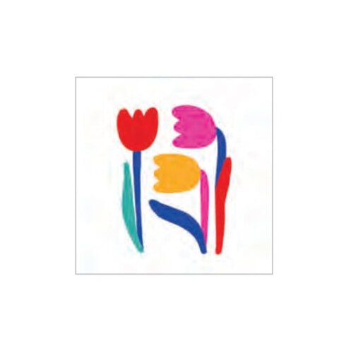 PPD Papperproducts Design Tulipes - Salvete - Tulipes, 33x33 cm Slike
