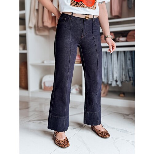 DStreet Spodnie damskie jeansowe straight leg CLASSIFIT granatowe Cijene