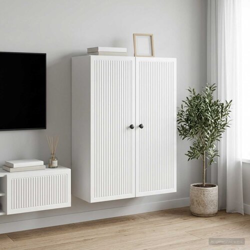  Ormar za montažu na zid Bijela visokog sjaja 66 x 34,5 x 90 cm Cijene
