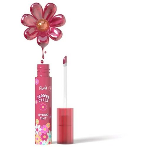 Rude Cosmetics tečni hidratantni ruž za usne FLOWER CHILD Petunia 3g Slike