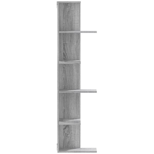  Kutna zidna polica boja hrasta 36,5x36,5x140 cm drvena Slike