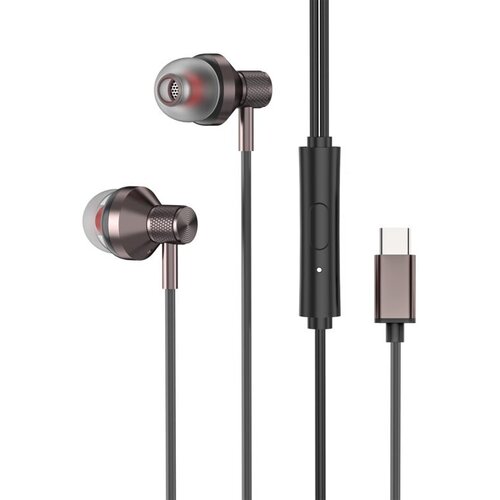 SLINK slu&scaron;alice sa mikrofonom in-ear USB-C, Type-C, SL-TPK03 black, 39569 Cijene
