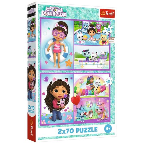 Trefl Gabi kućica za lutke igraći dan 2x70 komada puzzle - Cene
