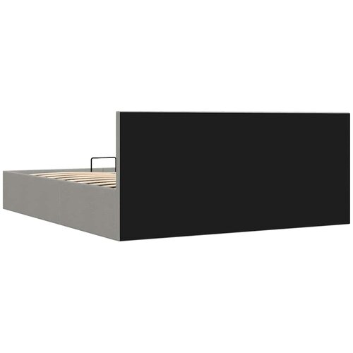  Hidraulični okvir za krevet od tkanine svjetlosivi 180 x 200 cm Slike