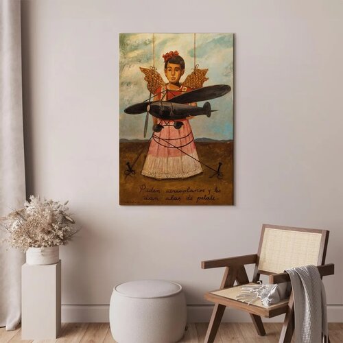  Slika - Frida Kahlo &amp;ndash; They Asked for Planes and Got Straw Wings 80x120 Na talijanskom platnu Slike