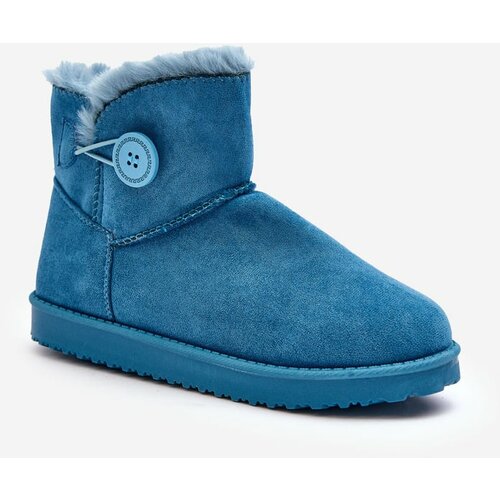 Kesi Women's insulated snow boots with embellishment, blue Siriol Cene