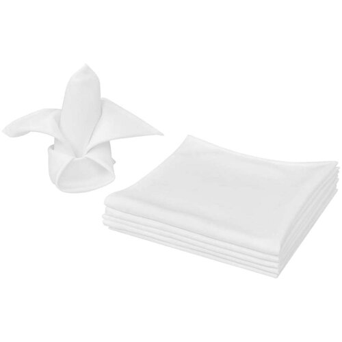vidaXL 100 Bijelih Salveta za večeru 50 x 50 cm Cijene
