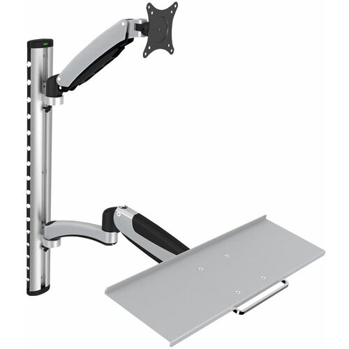 Digitus DA-90354 1-struki zidni nosač za monitor 38,1 cm (15'') - 68,6 cm (27'') podesiv po visini, ladica za tipkovnicu, mogučnost savijana, mogučnost okretanja, rotirajuči Cijene