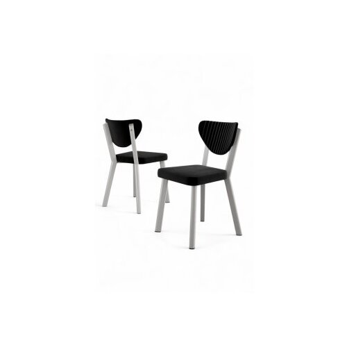 Hanah home Set stolica Arfe, 37x104x77 cm, 6 komada, Crne Cene