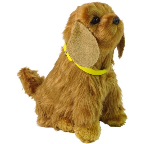  Interactive Plush Dog Soft fur Cocker Spaniel breed  Stroke its head and learn its functions Cijene