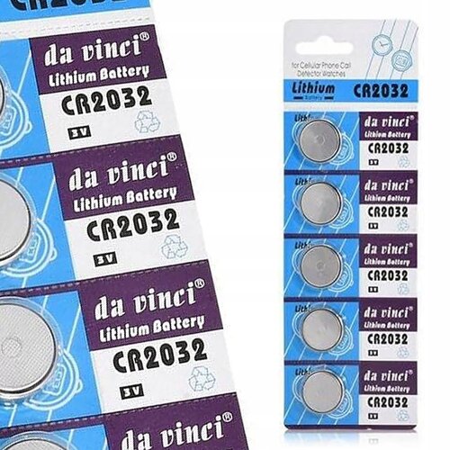 Rosfix Set Litijeva Baterija CR2032 &ndash; 3V, &Oslash;20 mm x 3,2 mm, Dolga Življenjska Doba | 5 Kos v Blistru, (21656507) Cene