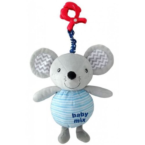 Baby Mix pli&amp;scaron;ana glazbena igračka za kolica - Mouse Slike