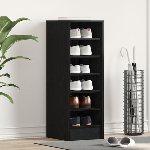 vidaXL Ormar za cipele Crni hrast Drvo 32 x 35 x 92 cm Cijene