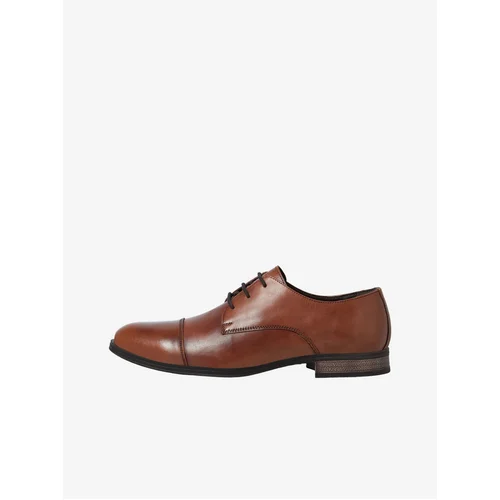 Jack & Jones Brown men's leather shoes Raymond - Men